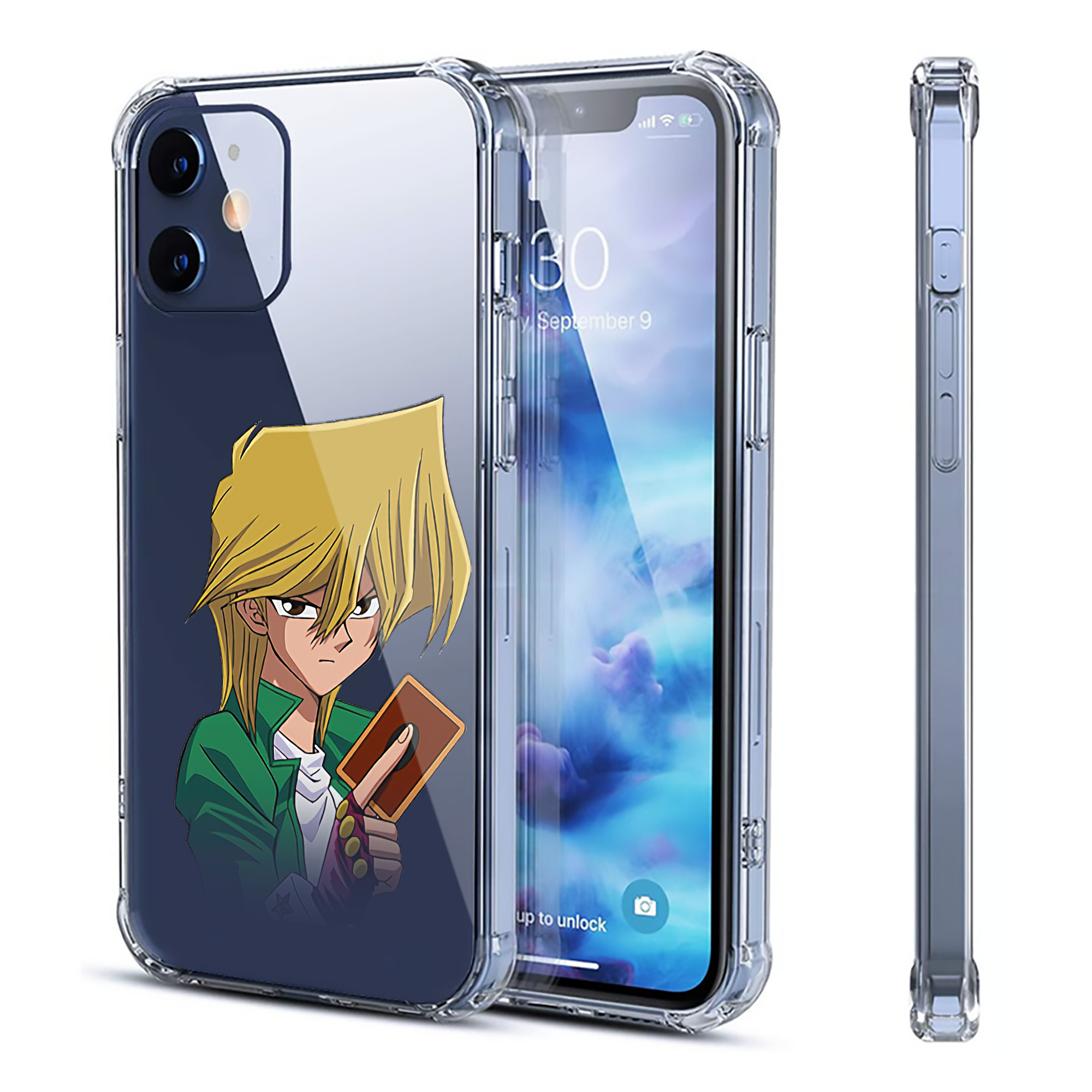 （画像用） 遊☆戯☆王 Yu-Gi-Oh! 【iPhone 12シリーズ対応】透明スマホケース（クリアソフトケース）